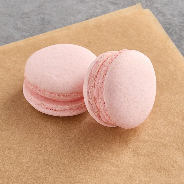 Vegan Rosewater Raspberry Macaron
