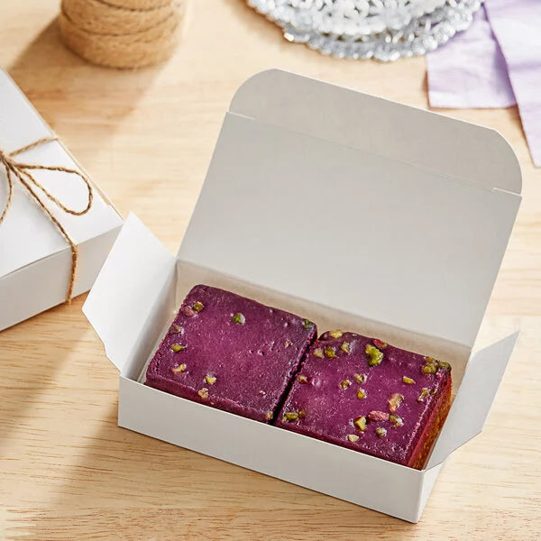Plant-Based Vegan Raspberry and Blueberry Raw Cake Square