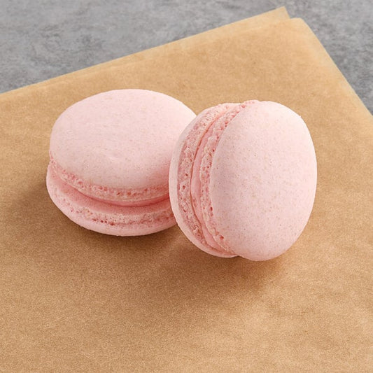 Vegan Rosewater Raspberry Macaron